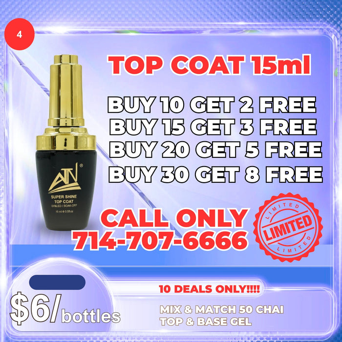 FS0930 - Top Coat 15ml Deal - Please Call: 714-707-6666