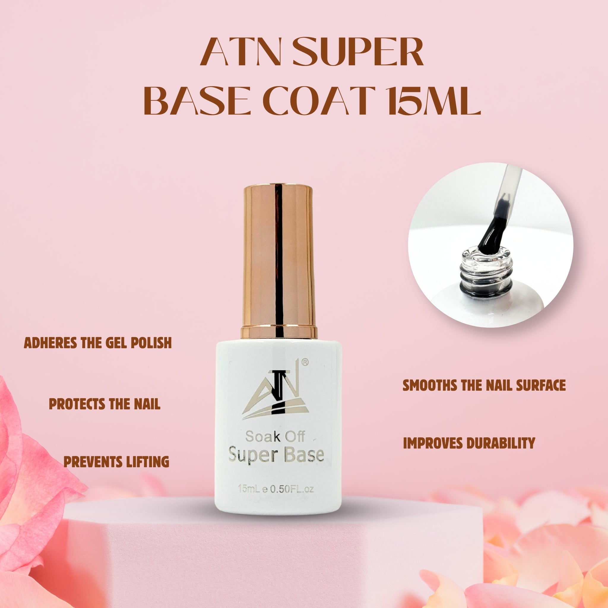 ATN- Sơn Lót 15ml - 250ml (mẫu mới) – Gel Lót Bám Dính Mạnh