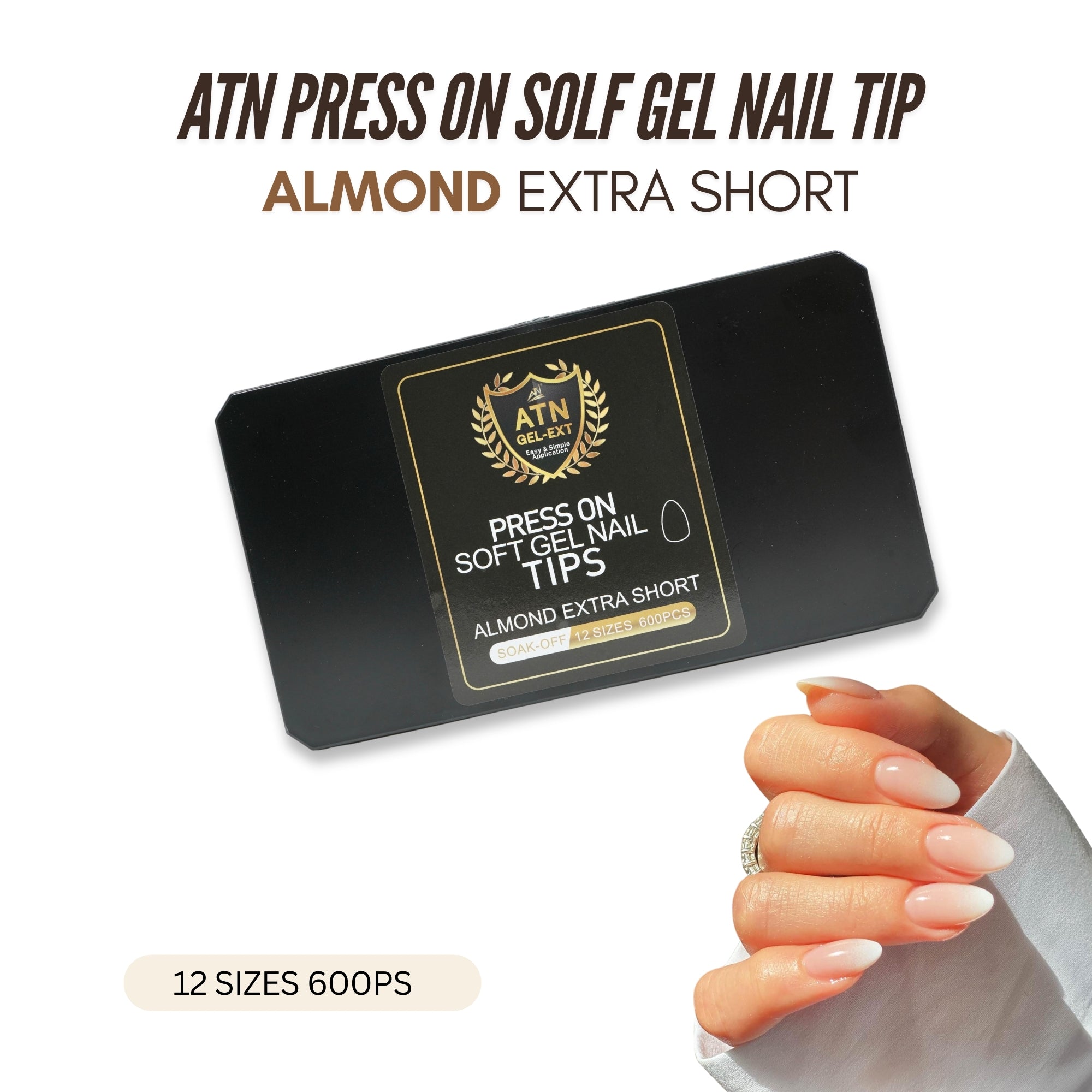 Gel-X Nail Tips Box (Press-On Soft Gel Tips)