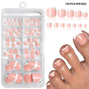 120 miếng móng tay giả kiểu Pháp