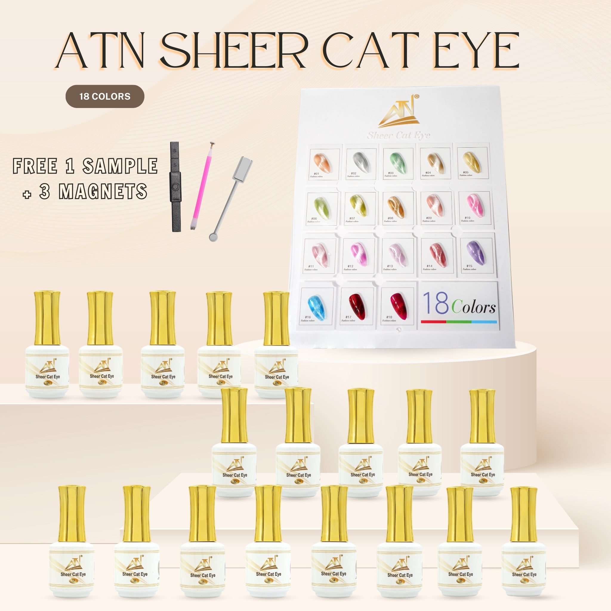 ATN Sheer Cat Eye - Set 18 Colors