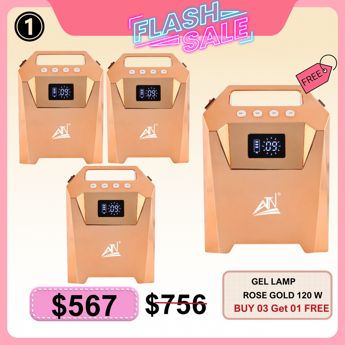 FS0913 - Gel Lamp 120W Rose Gold Buy 03 get 01 Free