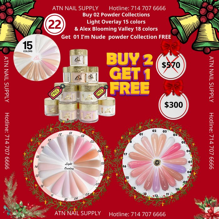 CHRISTMAS SALE 2023-BUY 02 POWDER COLLECTION LIGHT OVERLAY 15 colors & ALEX BLOOMING VALLEY 18 colors  GET 01 I'M NUDE  POWDER COLLECTION 15 colors  FREE (22)