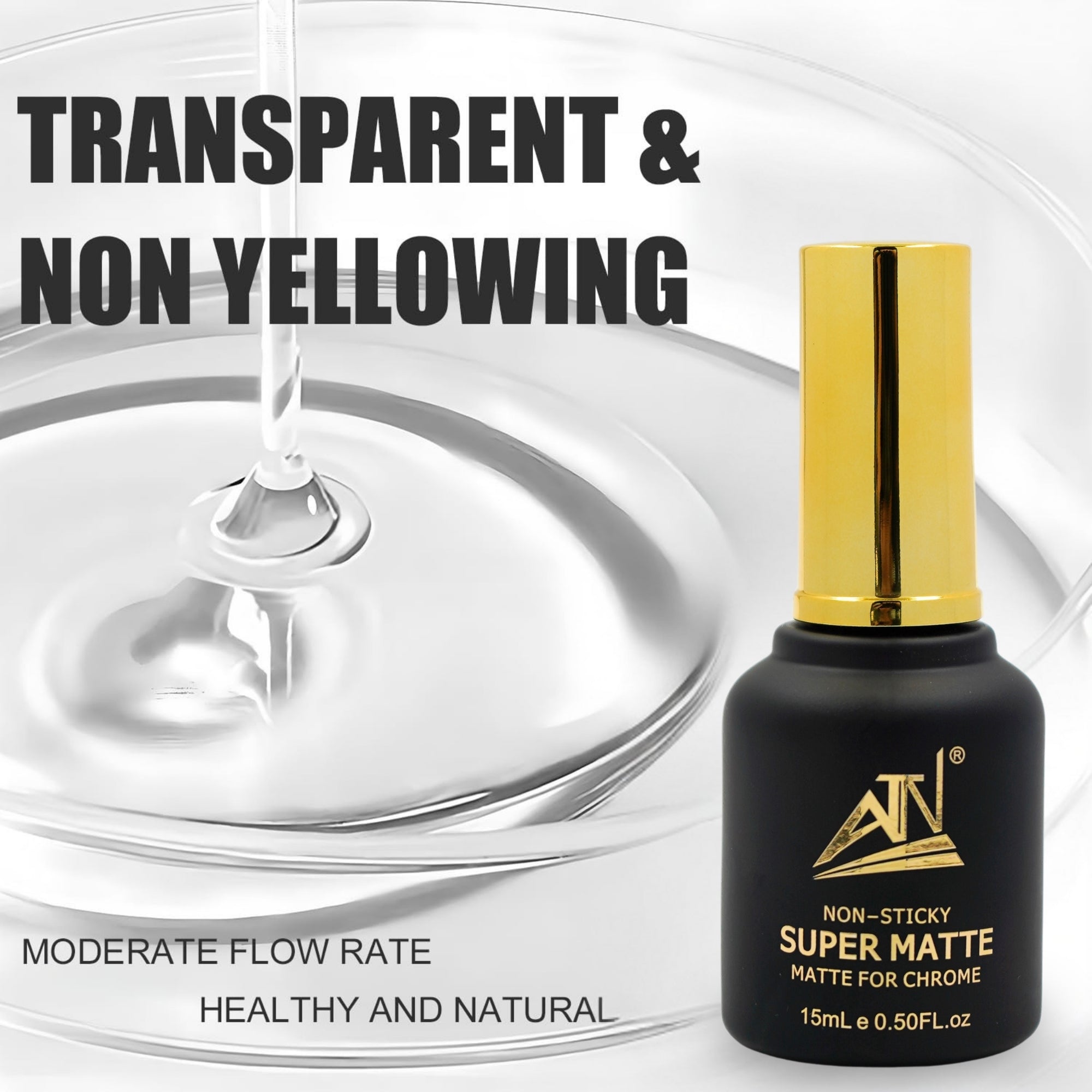 Sơn phủ bóng ATN Super Matte Top Coat 15ml không dính