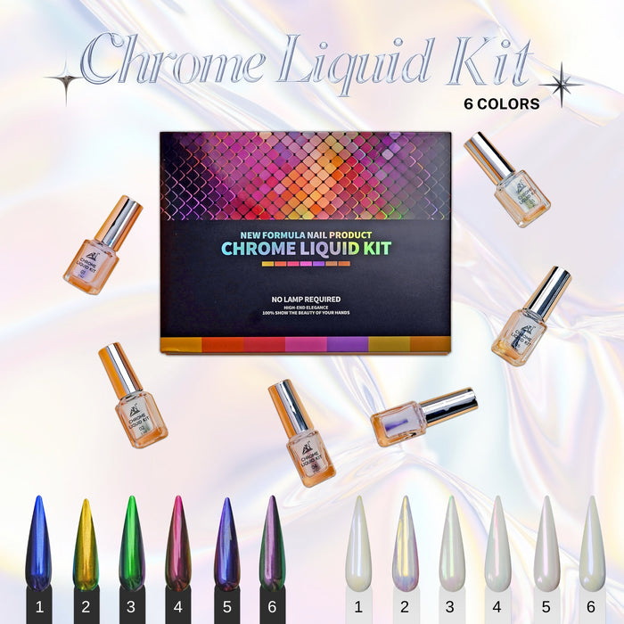 ATN LIQUID CHROME 6 Colors/Pack