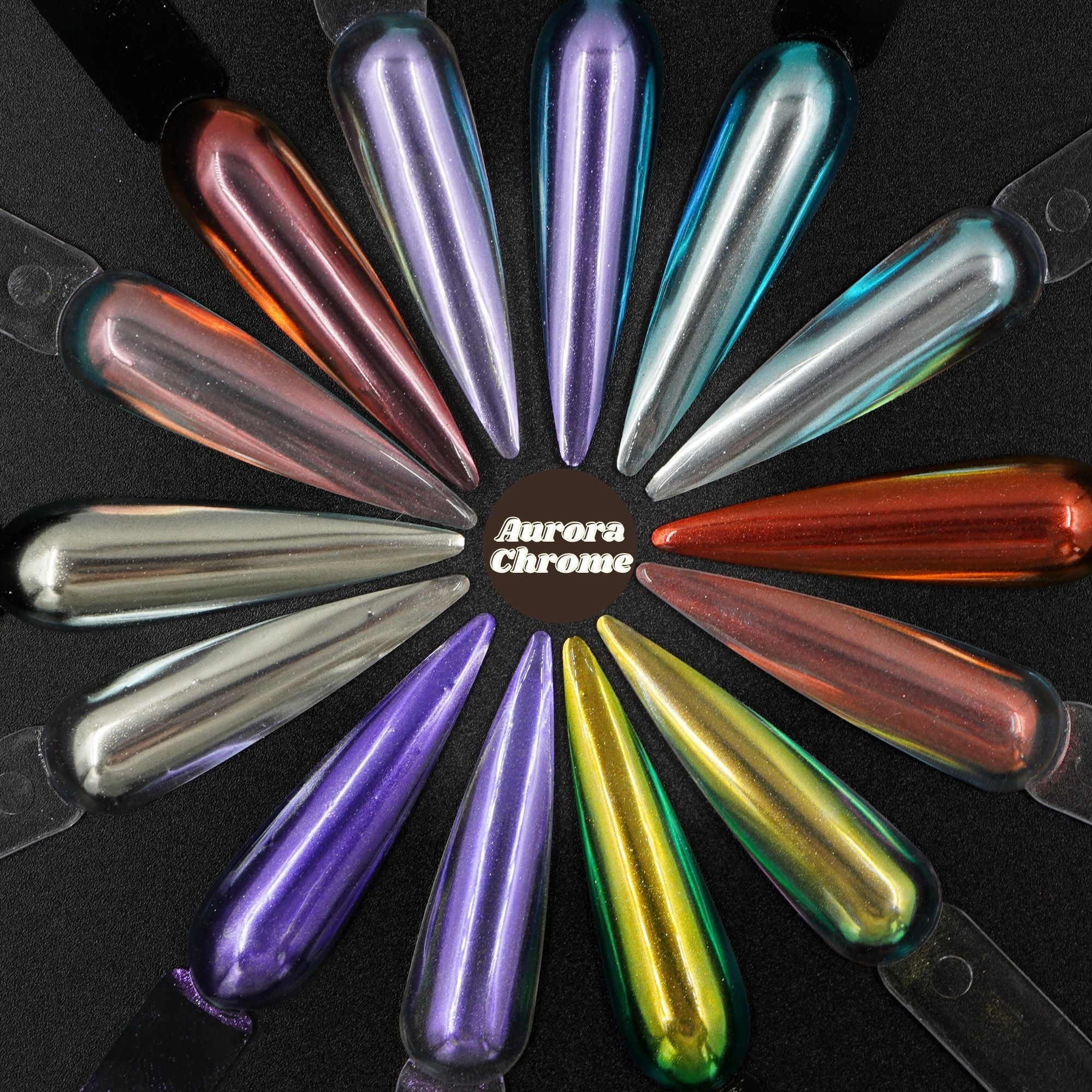 Aurora Chrome 0.9gr - Set 7 Colors