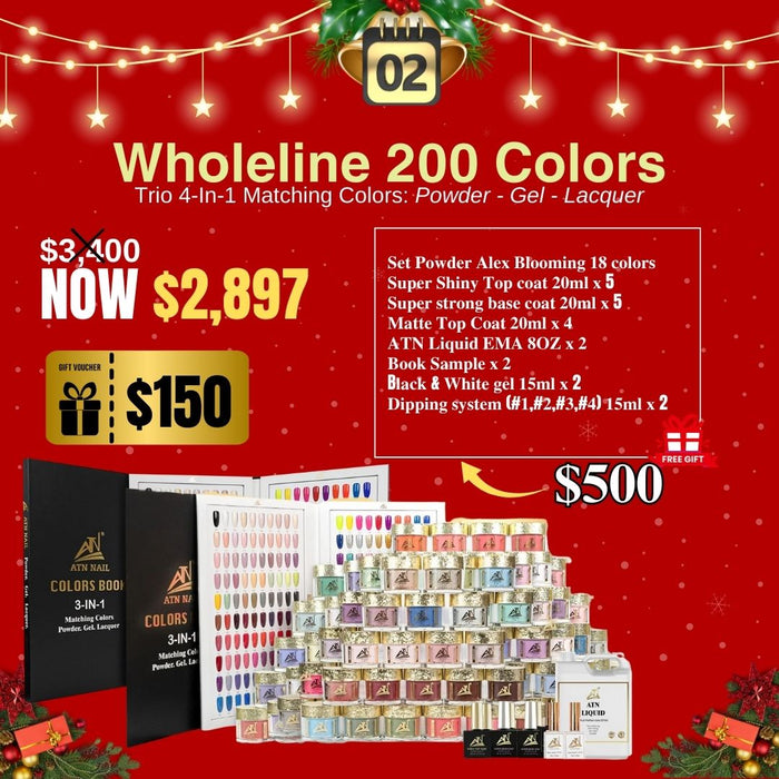 Wholeline 200 Colors | Trio 4-IN-1 Matching Colors | Extra Gifts + Voucher