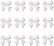Nail Decoration White Bow - 100pcs/Bag