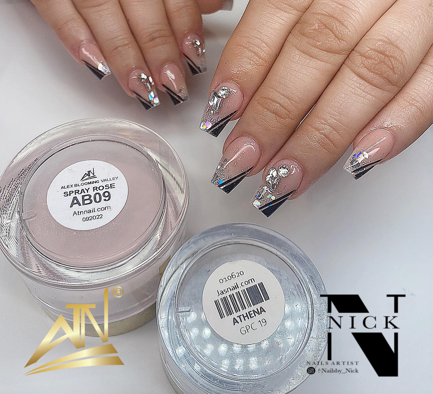 Alex Blooming Valley Nude Acrylic Powder – Set AB 18 Colors
