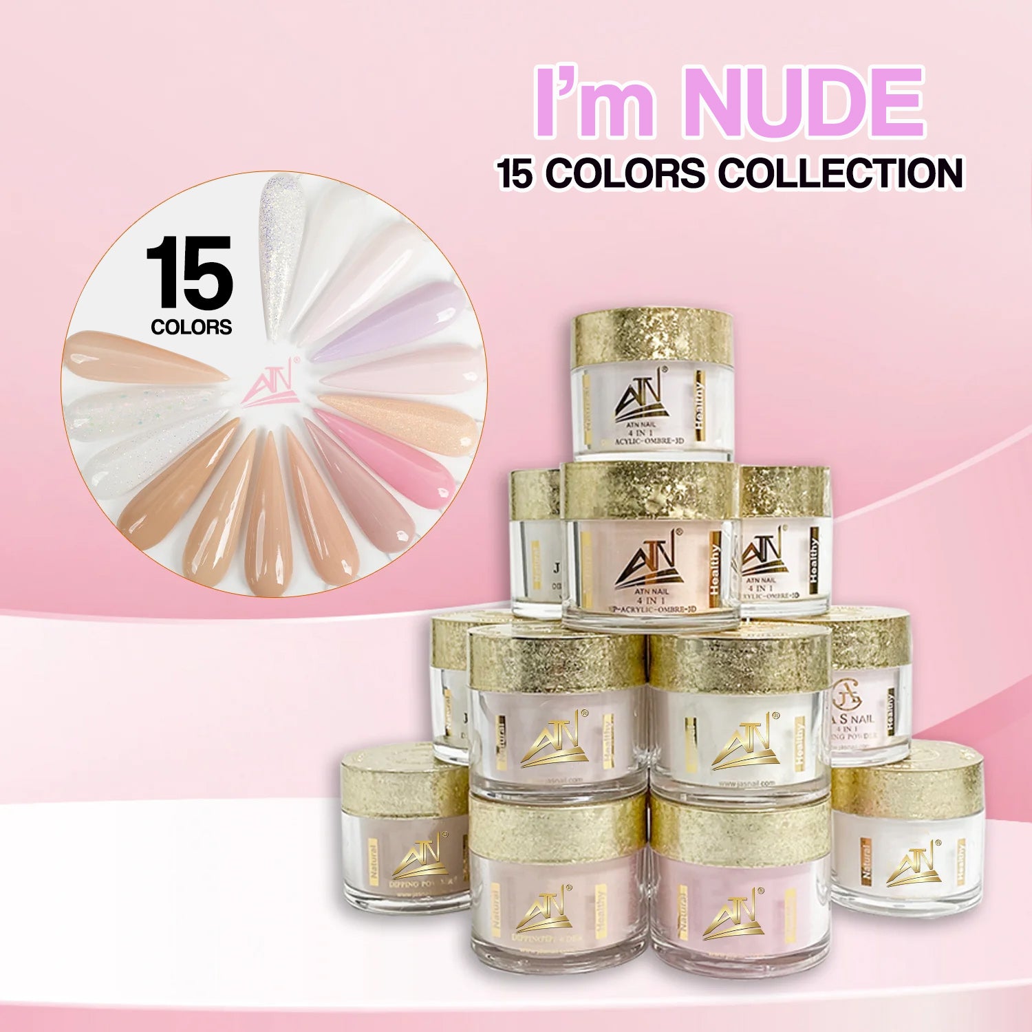 I’m Nude Acrylic Powder - Set AL 15 Colors
