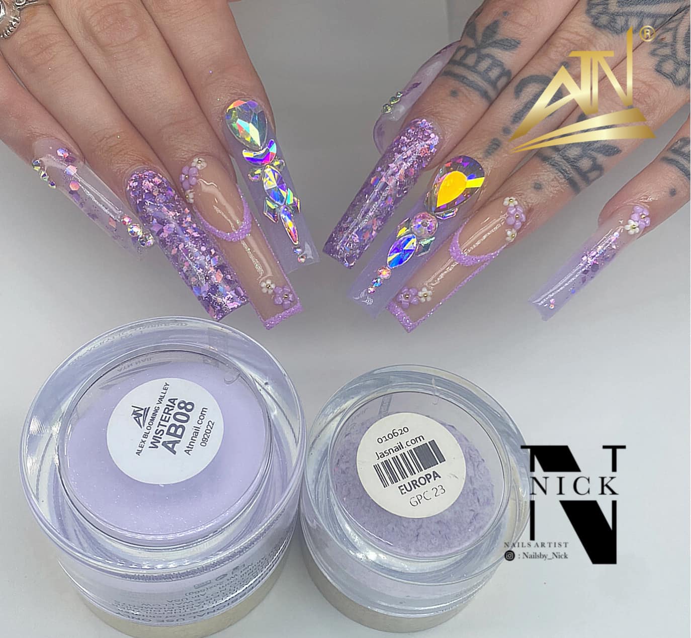Alex Blooming Valley Nude Acrylic Powder – Set AB 18 Colors