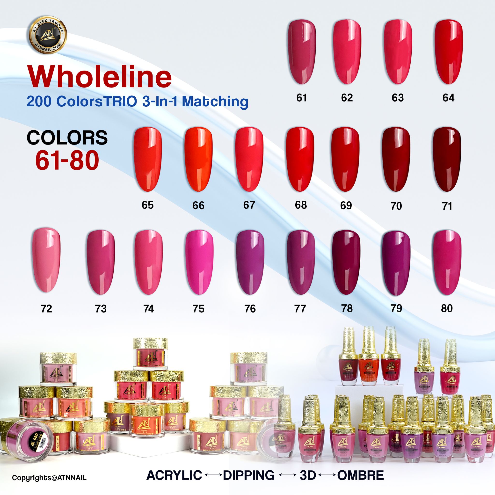 74 MÀU - Từ #127 --> #200 | CHỈ CÓ GEL &amp; SƠN MÀU