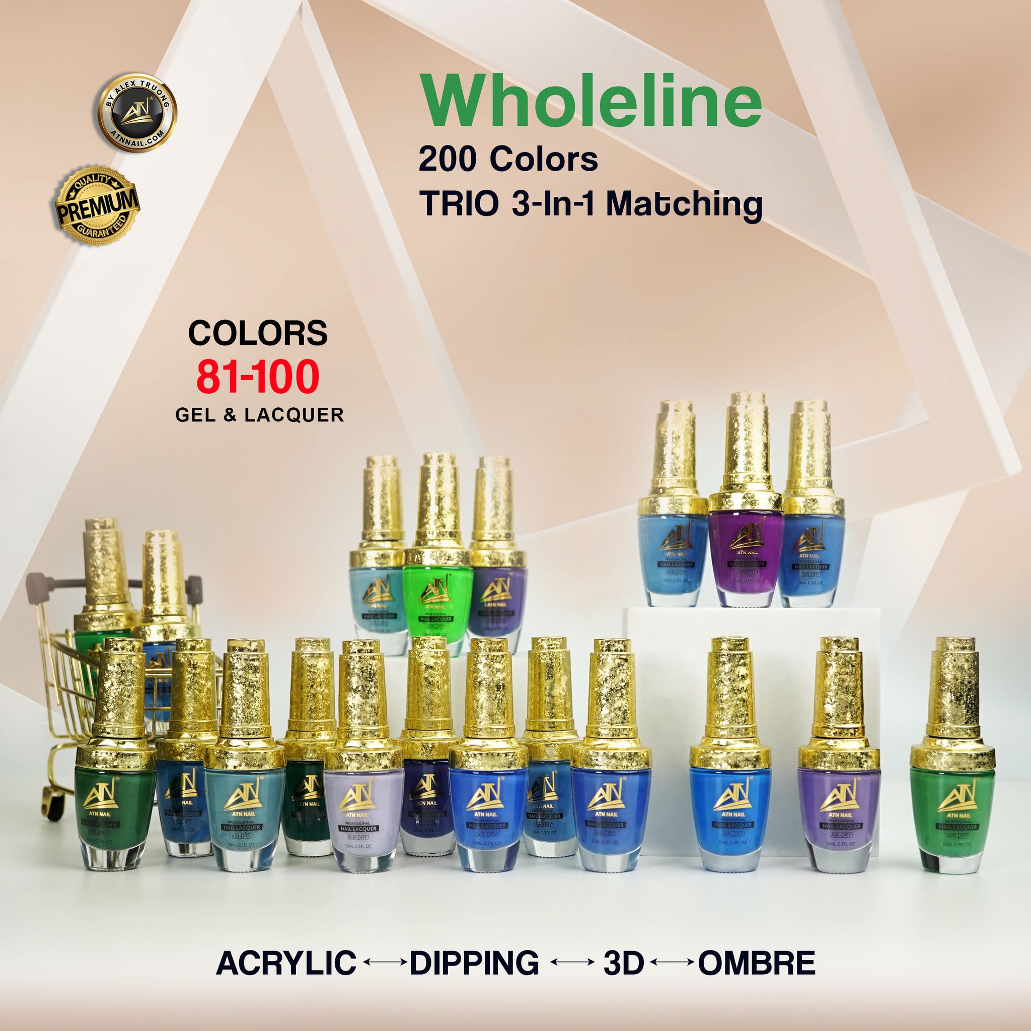 74 MÀU - Từ #127 --> #200 | CHỈ CÓ GEL &amp; SƠN MÀU