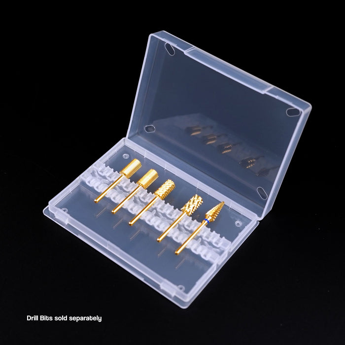 14 Holes Nail Drill Bit Container