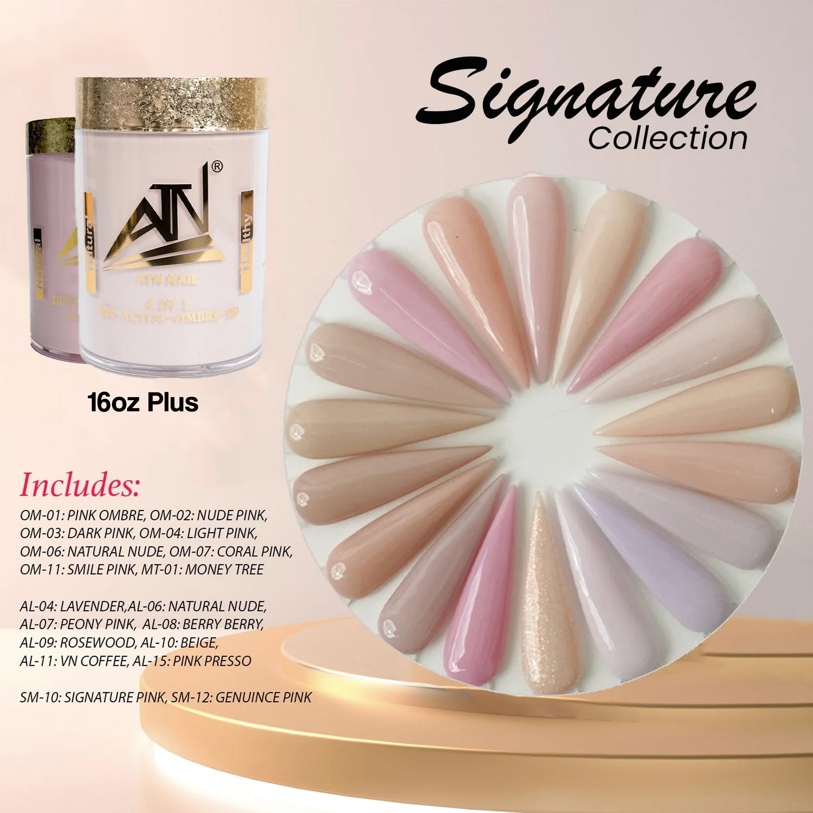 Signature Acrylic Powder – 18 Colors