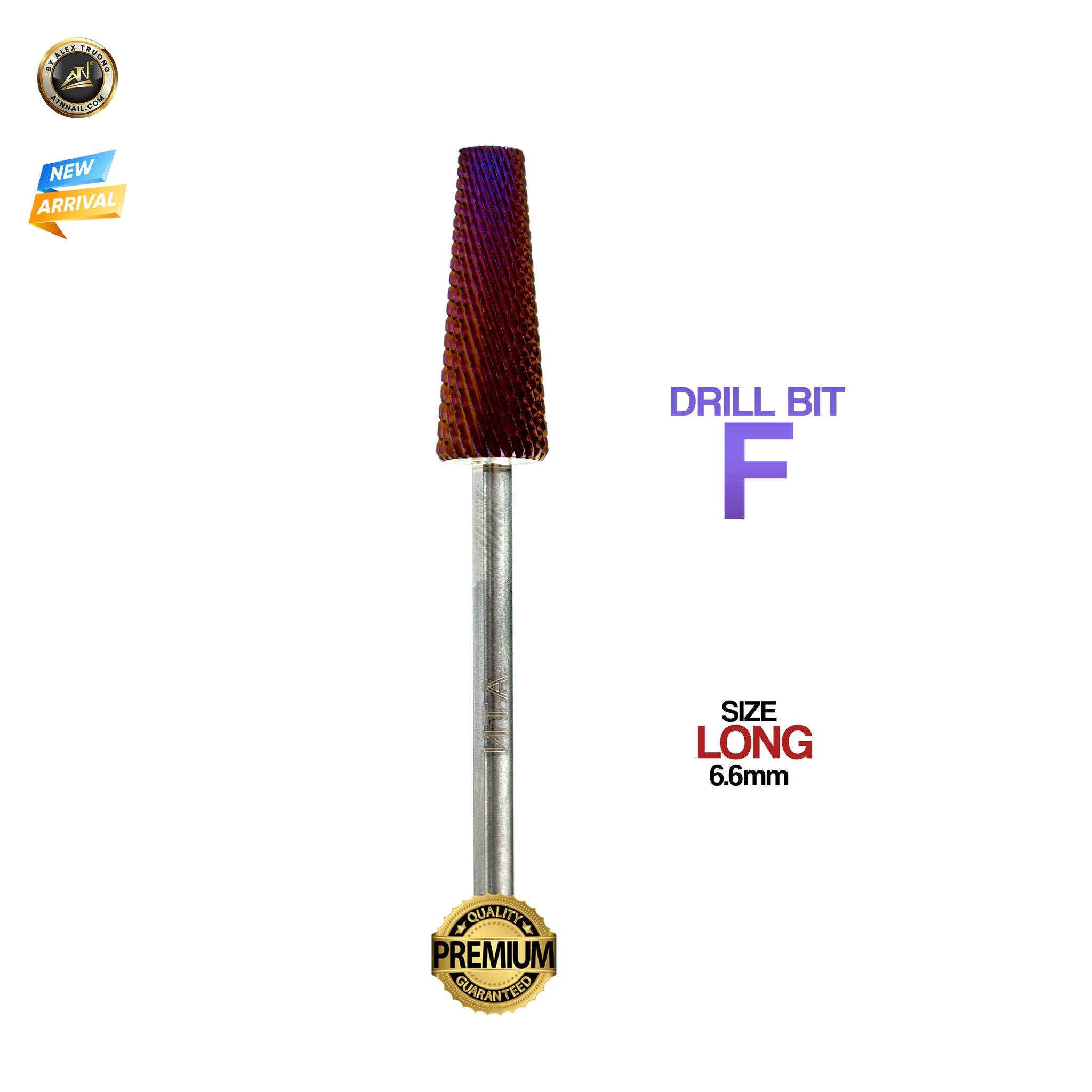 Drill Bit - F Long - Purple