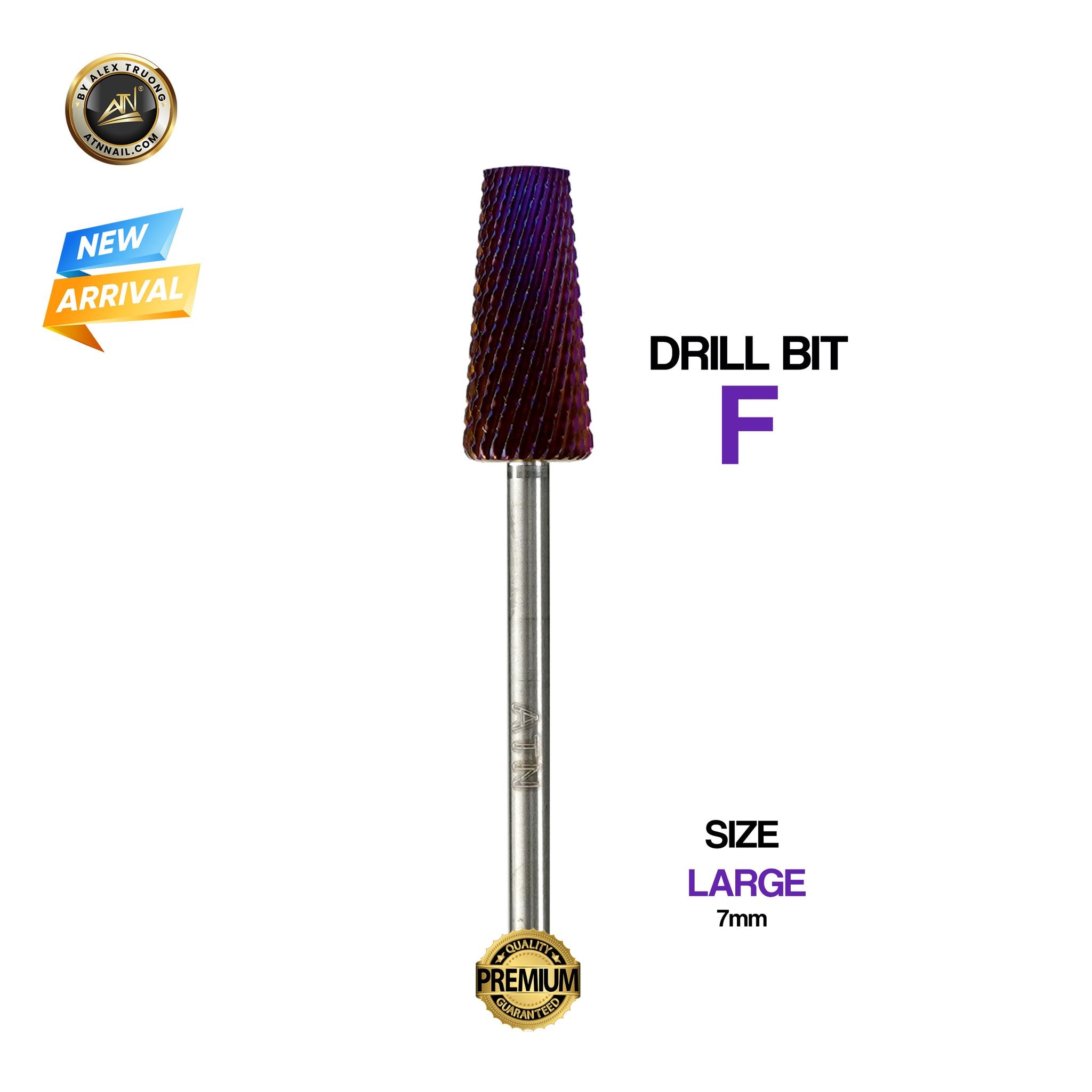 Drill Bit - F Large - Purple