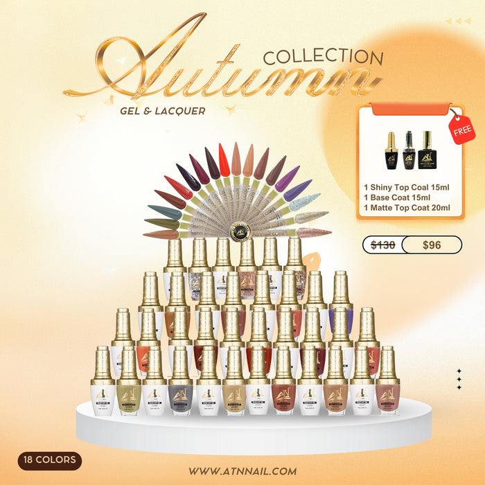 AUTUMN COLLECTION GEL-LACQUER SET 18 COLORS