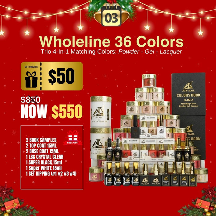 Wholeline 36 Colors | Trio 4-IN-1 Matching Colors | Extra Gifts + Voucher