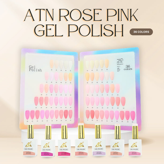 ATN GEL POLISH - ROSE PINK 36 COLORS