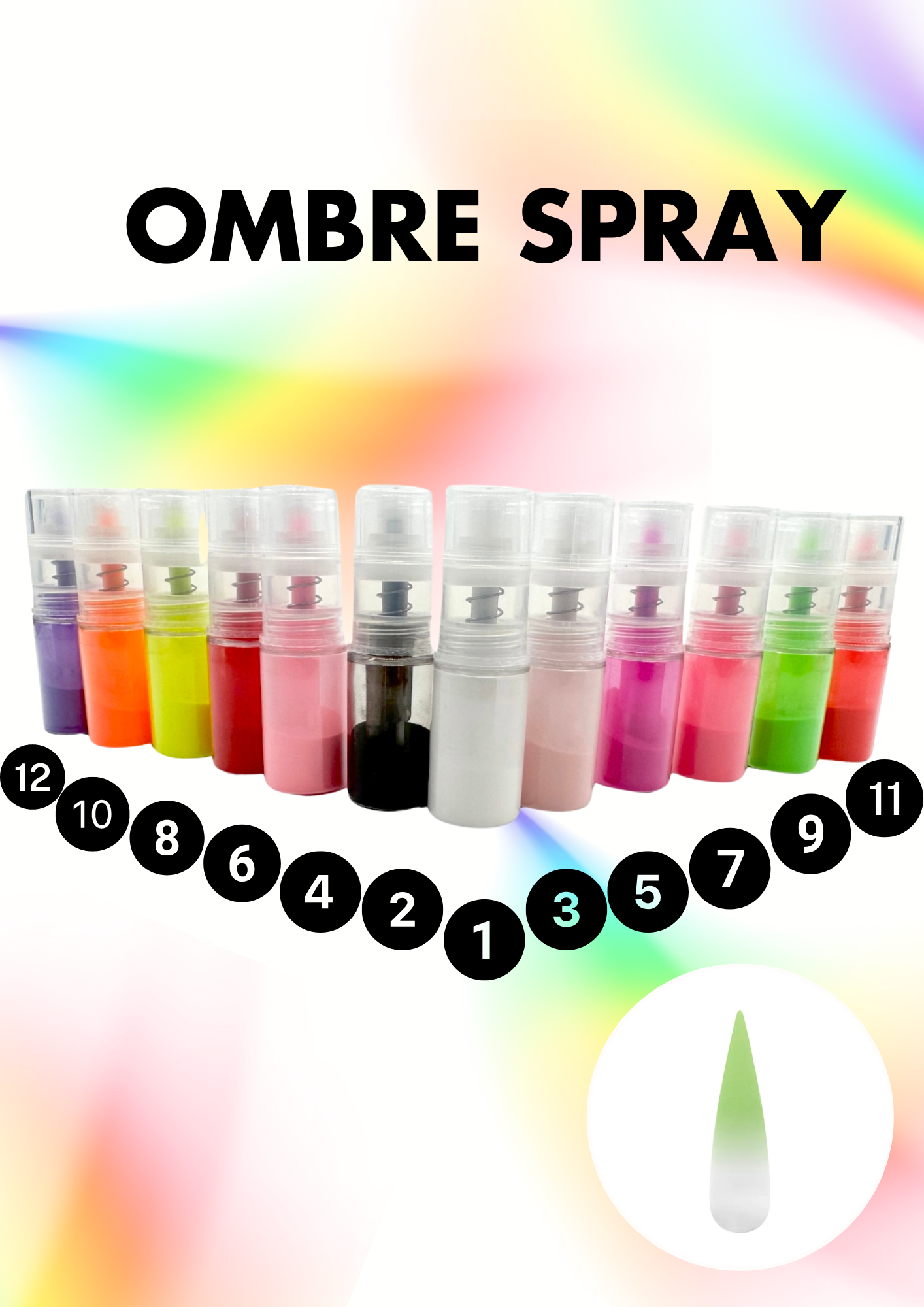 PHUN OMBRE - XỊT OMBRE 12 MÀU