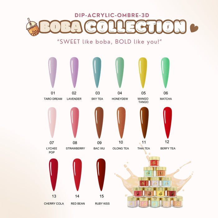 BOBA COLLECTION SET 15 COLORS