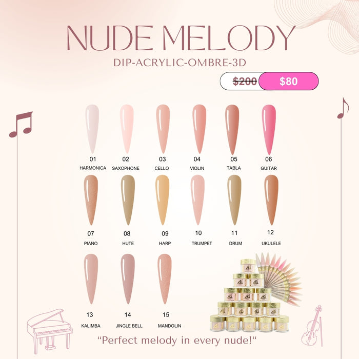 NUDE MELODY COLLECTION 15 COLORS