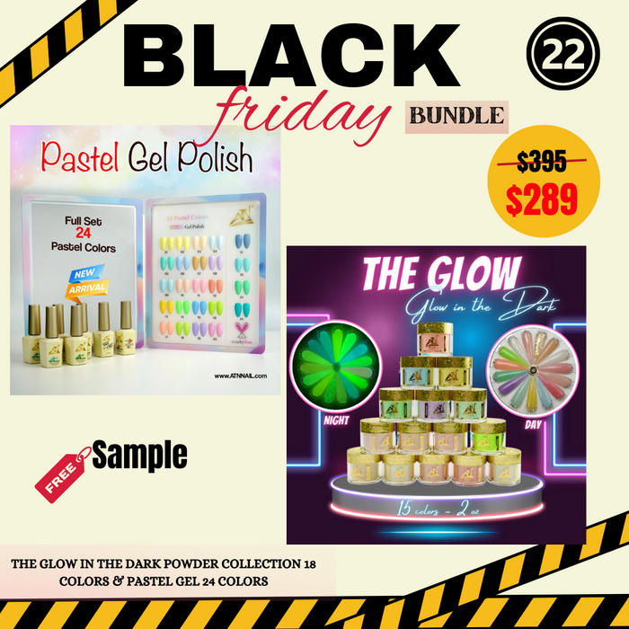 Black Friday 2024 - The Glow in the dark powder collection 18 colors & Pastel gel collection 24 colors (22)