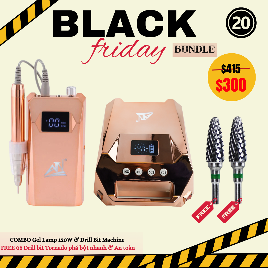 Black Friday 2024 - Combo gel lamp 120w & 01 Drill bit Machine FREE 02 ...