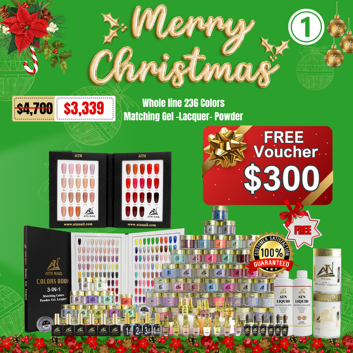 Christmas 2024 - Whole line 236 colors Matching gel-lacquer-powder Free gift voucher $300 (1)