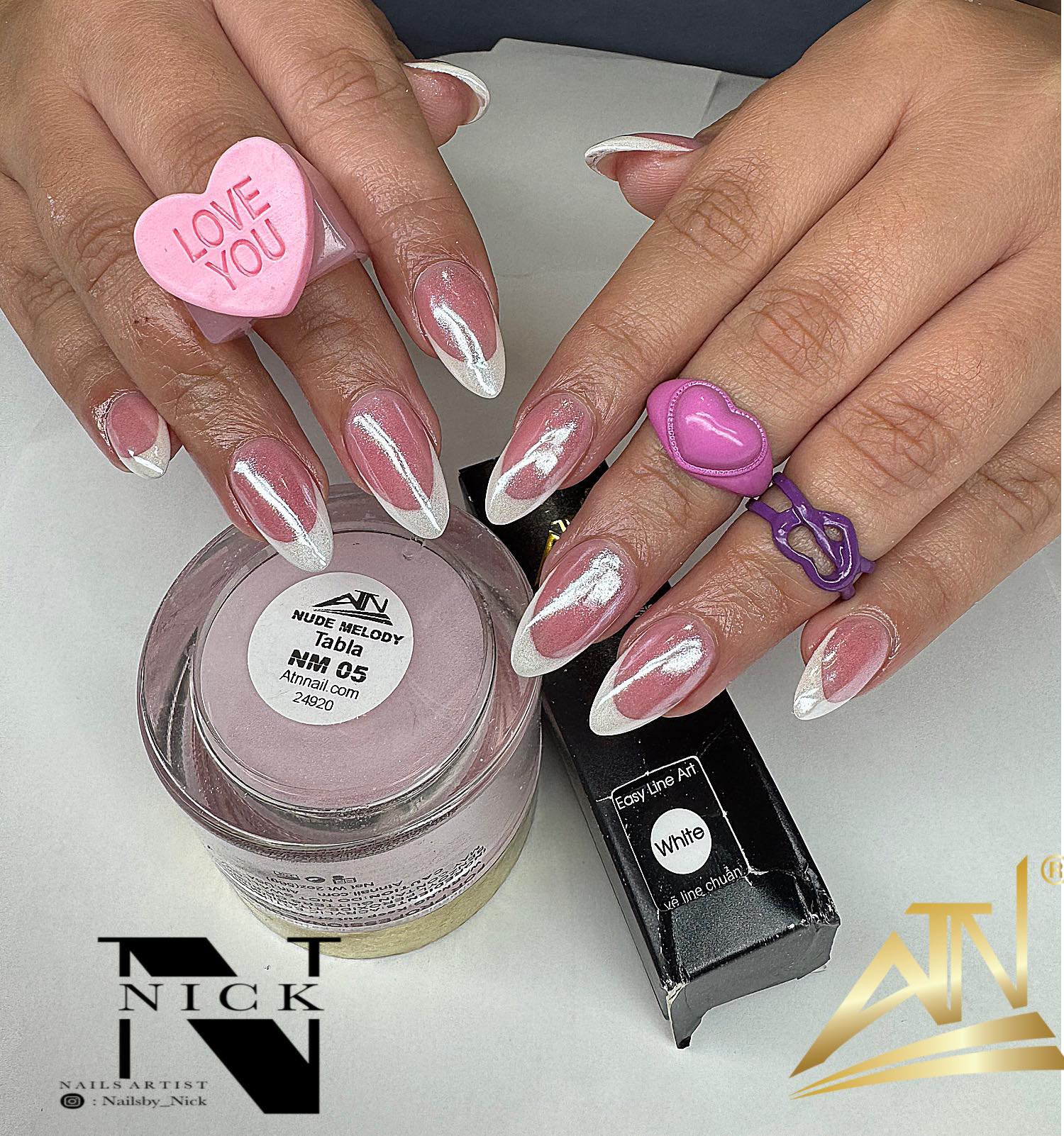 Nude Melody Acrylic Powder 2oz - Set NM 15 Colors