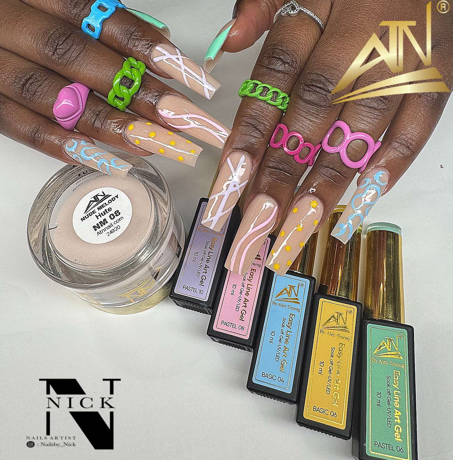 ATN Easy Liner Art SET (15 colors) - 4 Collection