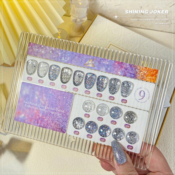 ATN GEL POLISH _ HOLOGRAPHIC GLITTER SUPER SHINE - 9 colors