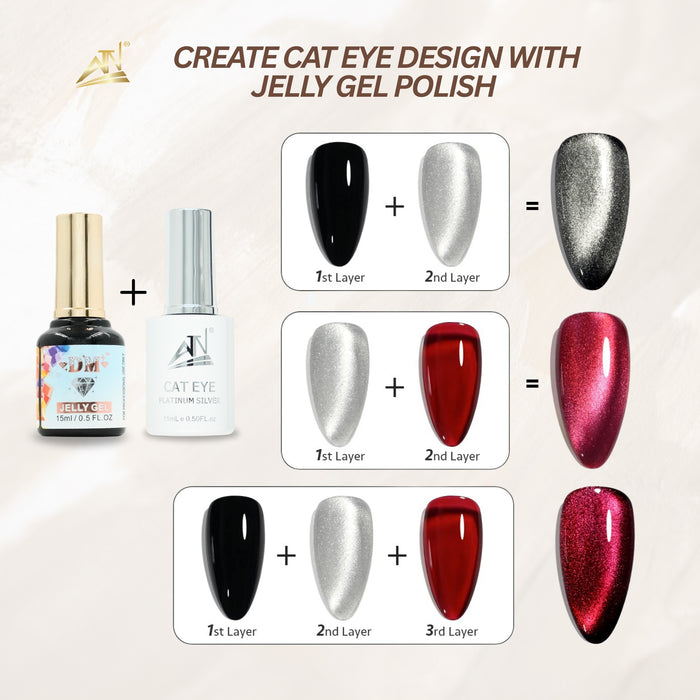 Jelly Gel Polish Autumn Collection - 24 Colors