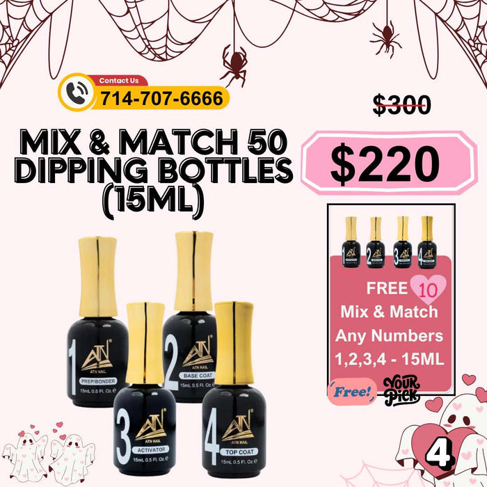 [FS1014] Mix & Match 50 Dipping Bottles (15ML)