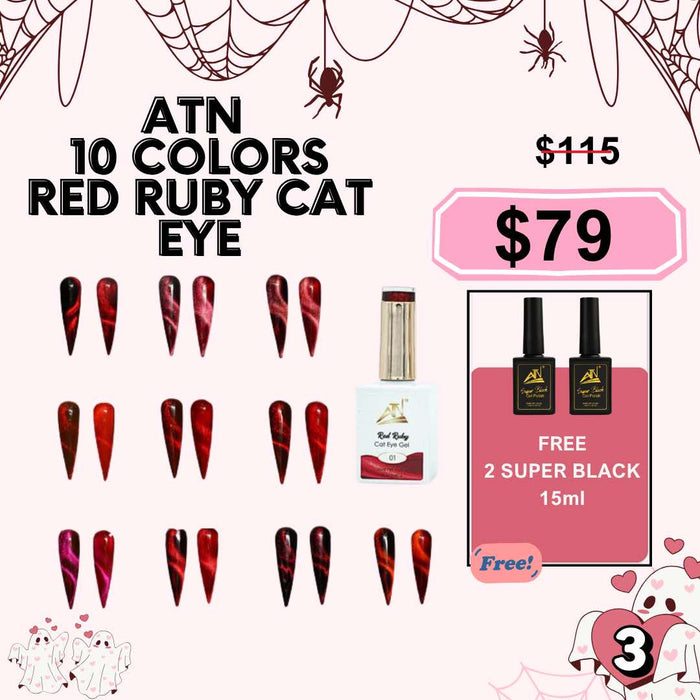 [FS1014] ATN Red Ruby Cat Eye - 10 Colors