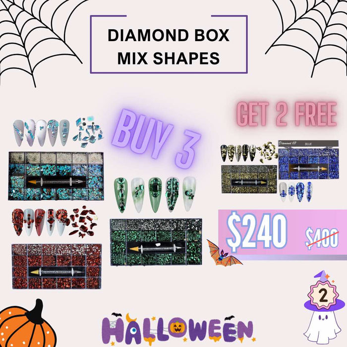 [FS1022] MIXED DIAMOND SHAPES BOX - BUY 3 GET 2 FREE