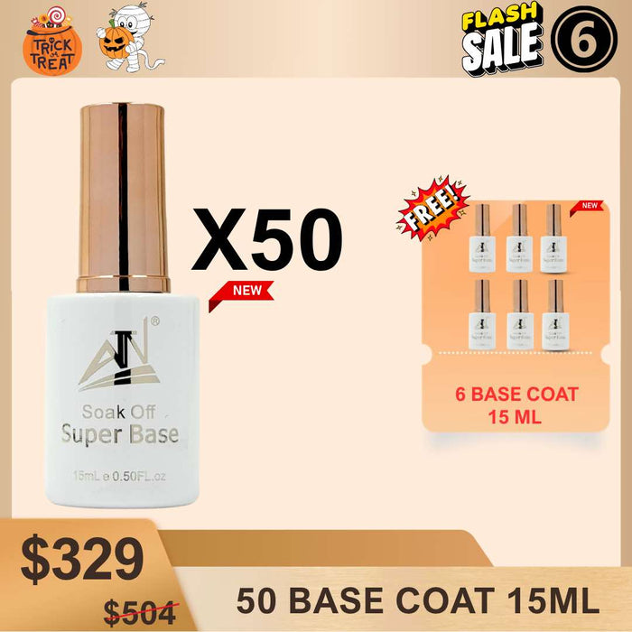 [FS1028] DEAL 06 - BUY 50 SUPER BASE COAT 15ML GET 6 FOR FREE