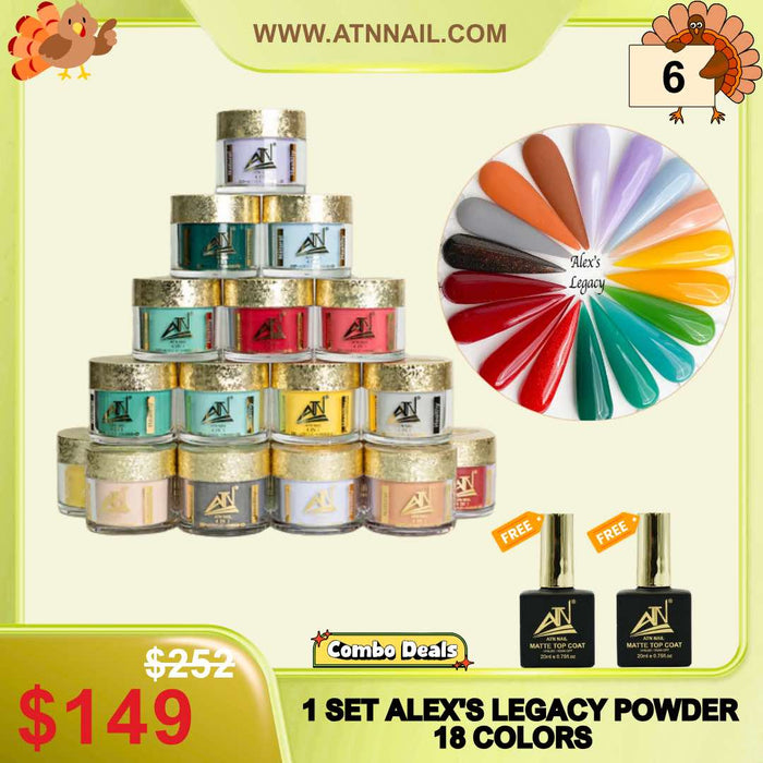 [FS1104] 1 Set Alex's Legacy Powder - 18 Colors