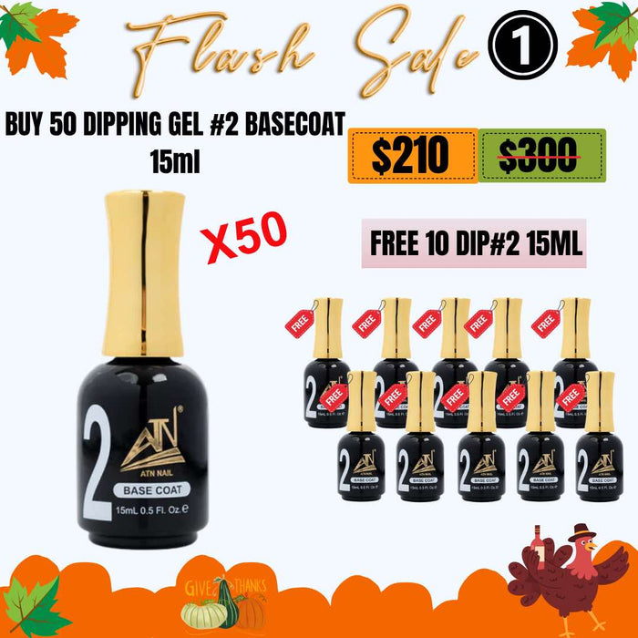 [FS1112] DIP GEL #2 (Base Coat) - Buy 50 Get 10 Free