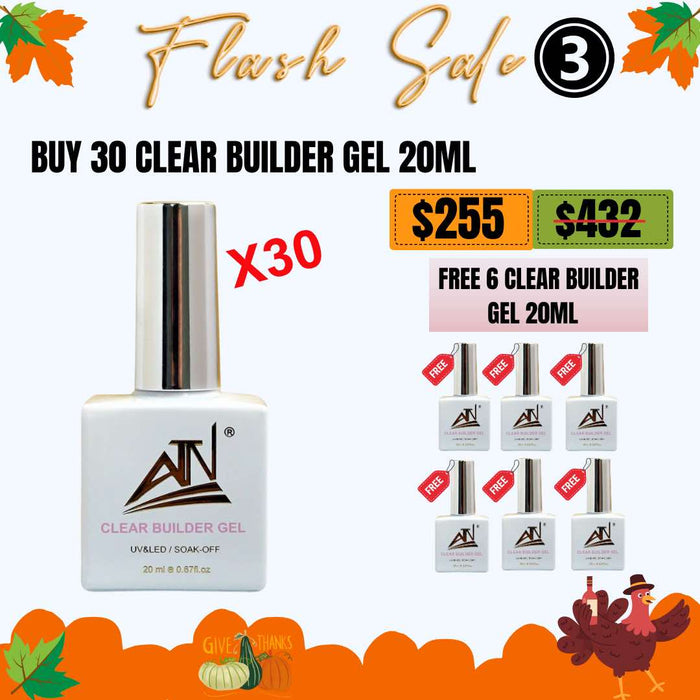 [FS1112] Clear Builder Gel 20ml - Buy 30 Get 6 Free