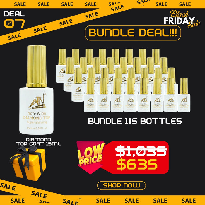 BLACK FRIDAY 2025 [07] - 115 DIAMOND TOP COAT DIAMOND 15ML BOTTLES