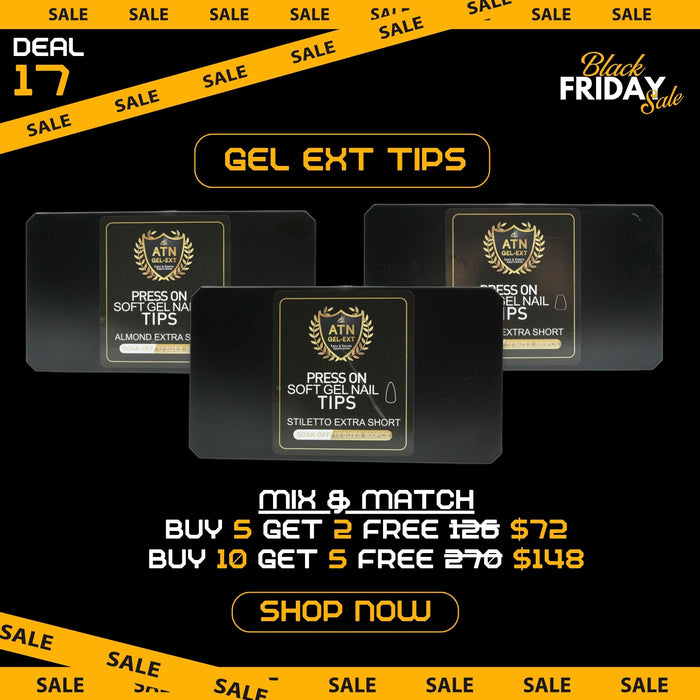 BLACK FRIDAY 2025 [17] - GEL EXT TIPS | BUY 5 GET 2 FREE | BUY 10 GET 5 FREE