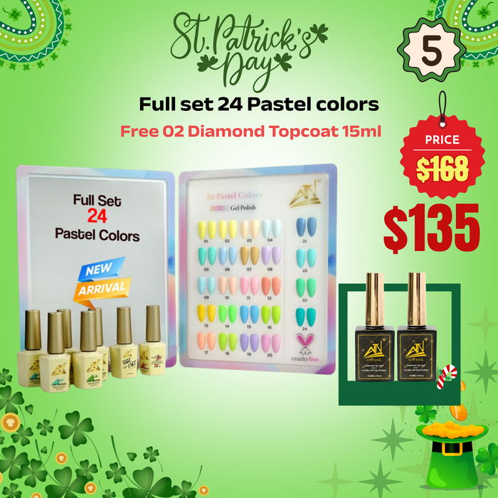 FS16MAR2026_DEAL 5 :  FULL SET 24 PASTEL GEL COLORS