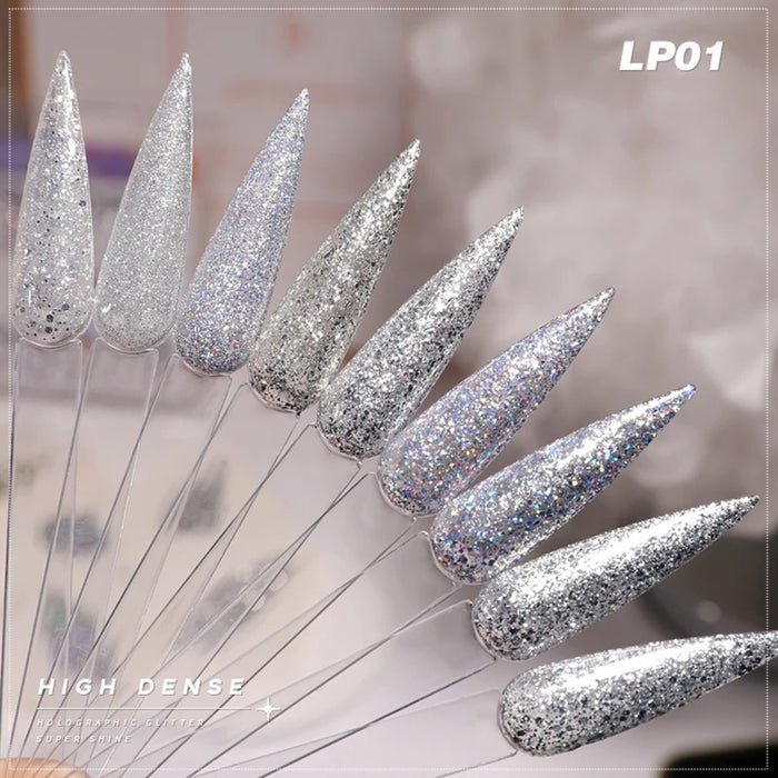 ATN GEL POLISH _ HOLOGRAPHIC GLITTER SUPER SHINE - 9 colors
