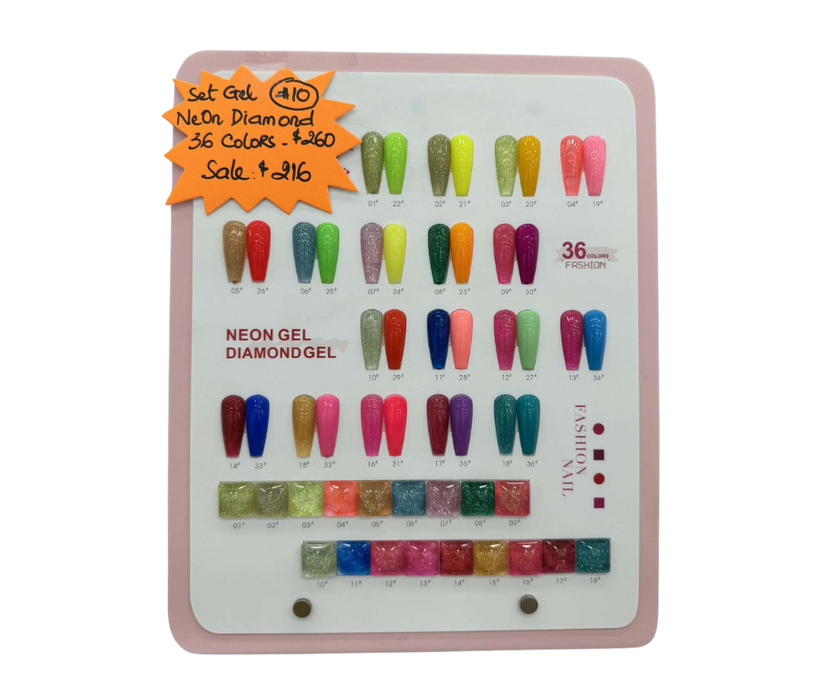 Sơn Gel Kim Cương DM Neon 36 màu