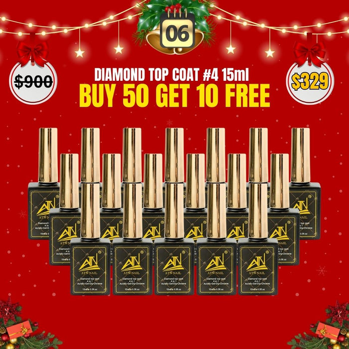 Diamond Top Coat #4 15ml | Buy 50 Get 10 Free