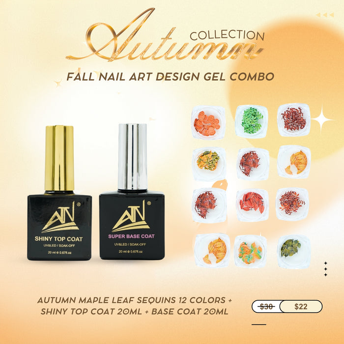 FALL NAIL ART DESIGN GEL COMBO - EXCLUSIVE AUTUMN COLLECTION