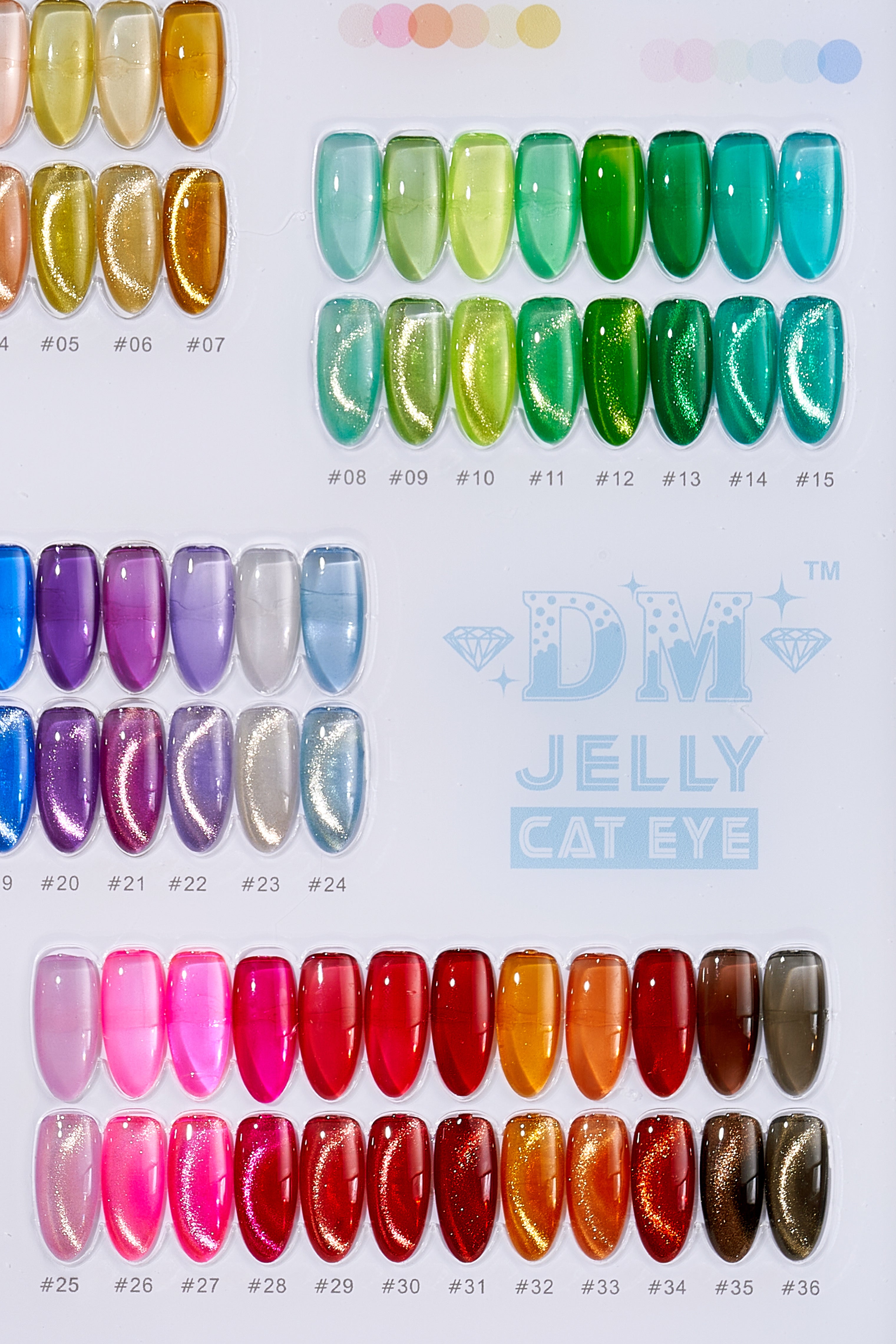 DM Jelly Cat Eye - Set 36 Colors – ATN Nail Supply