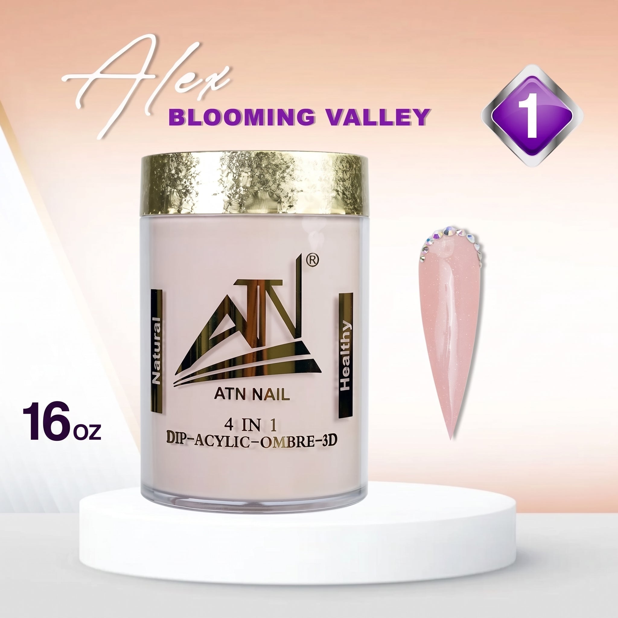 Alex Blooming Valley Nude Acrylic Powder – Set AB 18 Colors